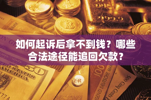 济南如何起诉后拿不到钱？哪些合法途径能追回欠款？