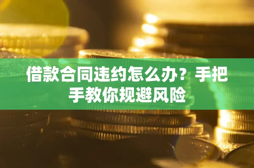济南借款合同违约怎么办？手把手教你规避风险