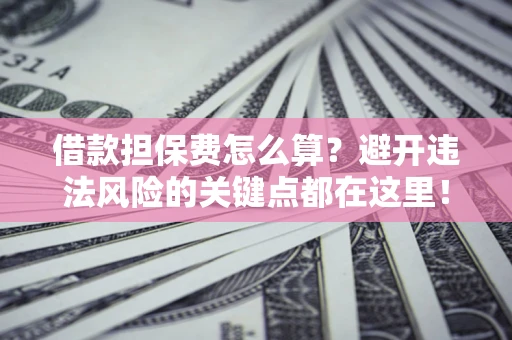 济南借款担保费怎么算？避开违法风险的关键点都在这里！