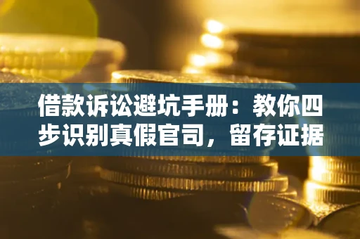 济南借款诉讼避坑手册：教你四步识别真假官司，留存证据不踩雷