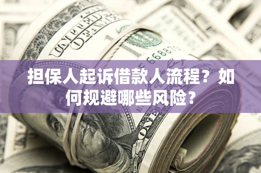 济南担保人起诉借款人流程？如何规避哪些风险？
